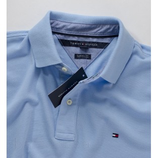 TOMMY HILFIGER KOSZULKA POLO NIEBIESKA